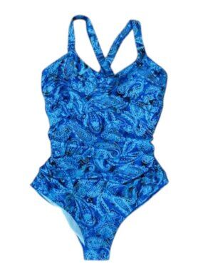 Aqua Eve Paisley Pattern Swimsuit